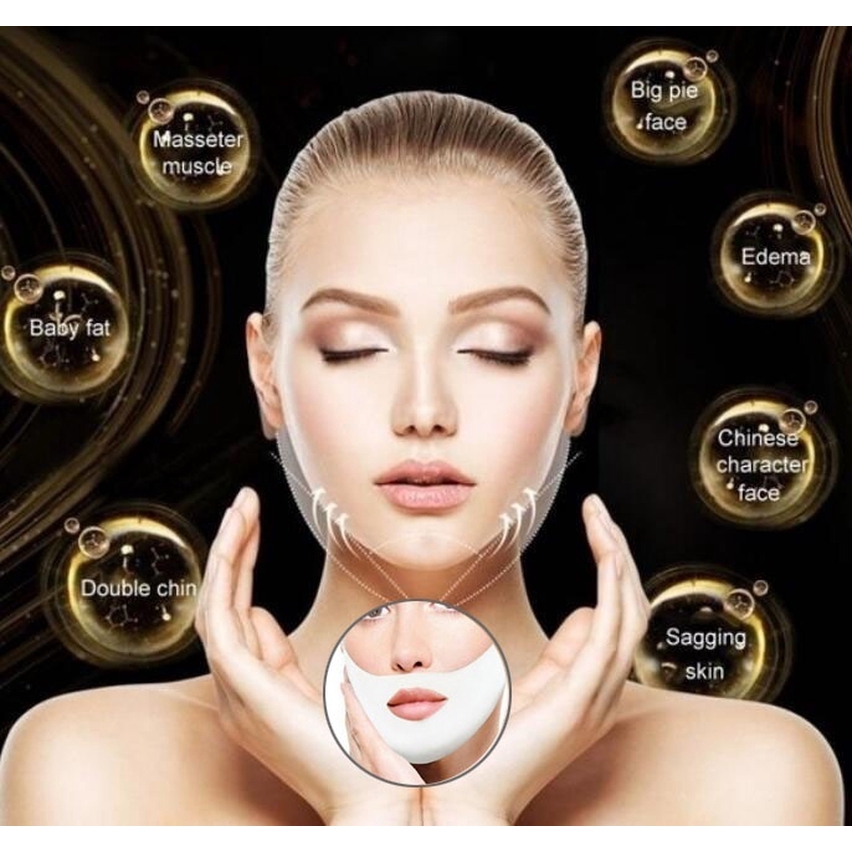 Mặt nạ nâng cơ làm thon gọn cằm tạo mặt chữ V chống nếp nhăn 4D