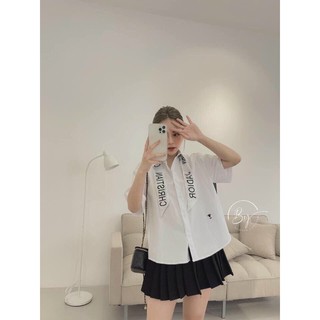 ÁO SƠ MI NỮ KÈM KHĂN DIOR