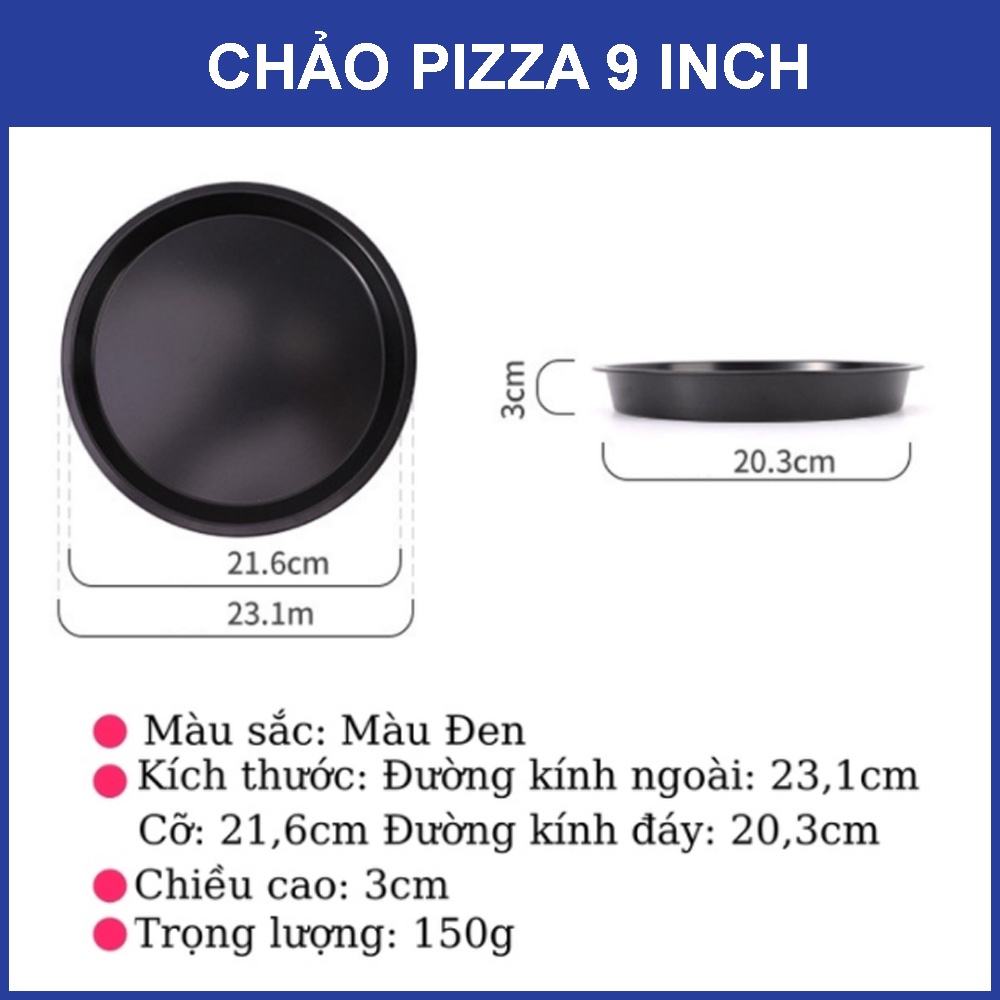 Khuôn làm bánh cao cấp chống dính SET 5 chiếc, khuôn nướng bánh cupcake, pizza, bánh mì bằng thép carbon an toàn