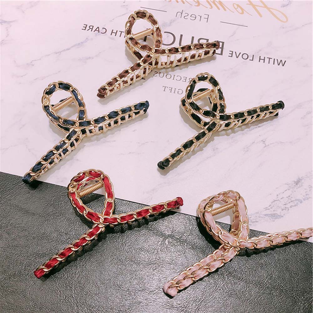 Kẹp Tóc Đuôi Ngựa Bằng Da Nhiều Màu Sắc Phong Cách Hàn Quốc Thanh Lịch Cho Nữ