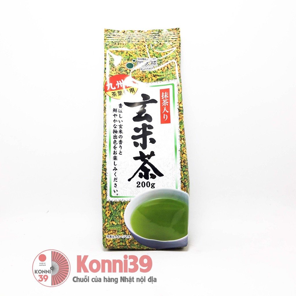 TRÀ XANH GẠO LỨT NHẬT BẢN KUNITARO (GÓI 200GR)