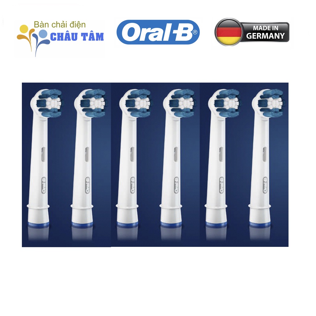 Bộ 6 đầu thay bàn chải điện Oral-B Precision clean làm sạch hàng ngày ( made in germany) +hàng tặng kèm