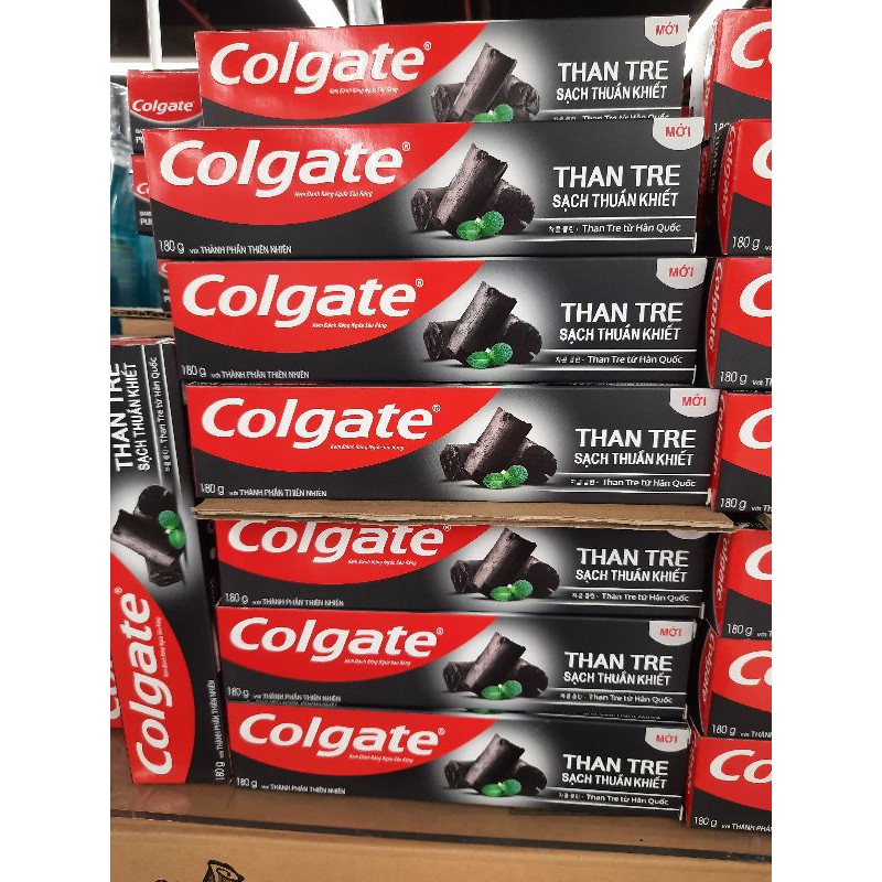 Kem đánh răng Colgate 100g thiên nhiên sạch khuẩn từ Than tre Hàn Quốc &amp; bạc hà