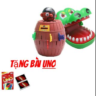 Set Sum Vầy: Combo Đam hải tặc + Khám răng cá sấu tặng Uno cơ bản