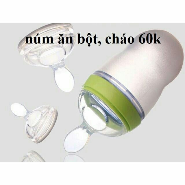 Núm thìa thay thế núm bình cổ rộng