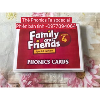 Thẻ Flashcards Phonics level 4- Family and Friends Special phiên bản tỉnh -ép plastics bền đẹp