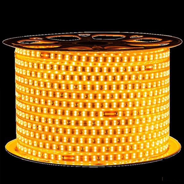 5 Met Đèn Led Dây Đôi Màu Vàng 2835 Trang Trí Hắt Trần, Quấn Cây - Led Dây Màu Vàng (mua 20m tặng bộ nguồn)