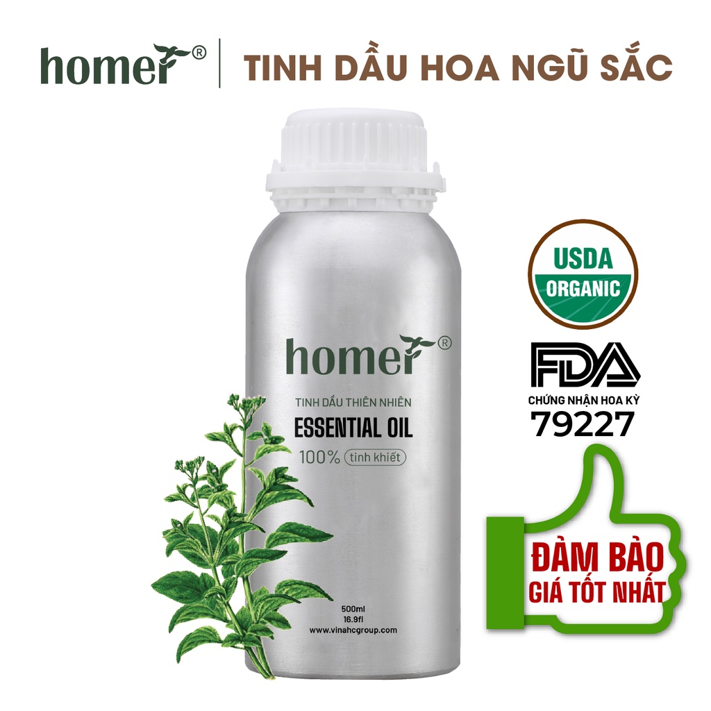 Tinh dầu Hoa Ngũ Sắc Homer 500ML/ 1L - Iridescent flower Essential Oil  - đạt chuẩn chất lượng kiểm định