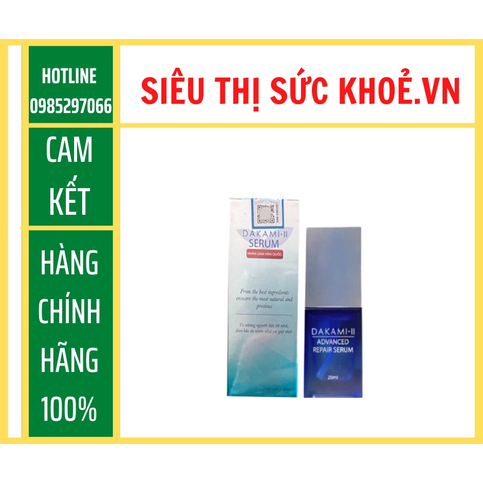 Serum Dakami II  🍀[CHÍNH HÃNG]🍀 Serum Dakami II Dưỡng Trắng Da Mờ Thâm Công Nghệ Hàn Quốc 20ml