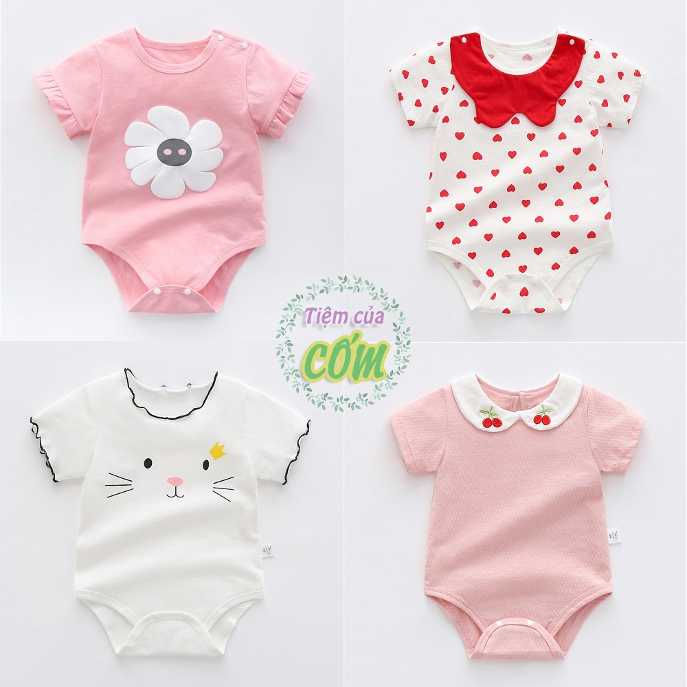 Bộ Body Chip Cotton cho BÉ GÁI hàng Quảng Châu