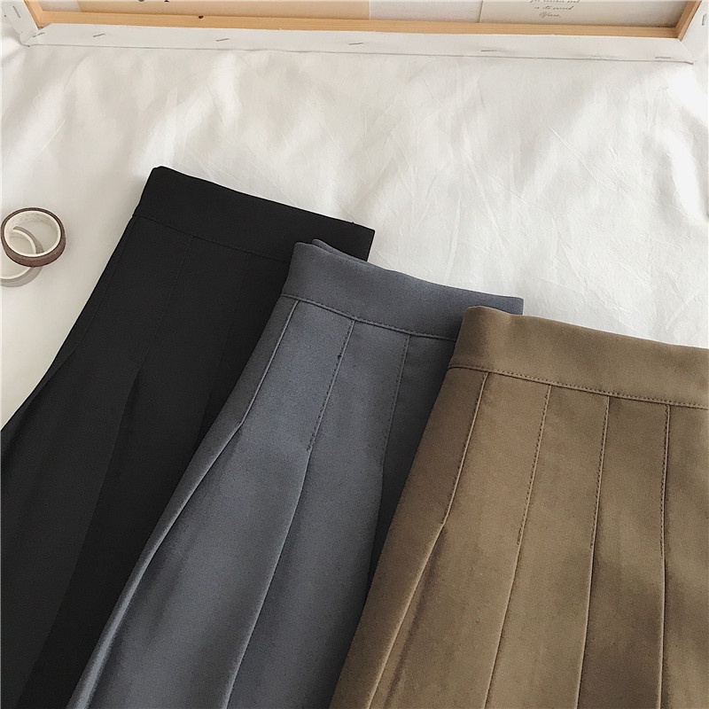 Chân váy tennis xếp ly TienKhiShop có quần bên trong, nút cài CVN04