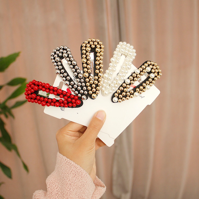 Kẹp Tóc Mái Hàn Quốc đính Ngọc Trai - Phụ kiện tóc