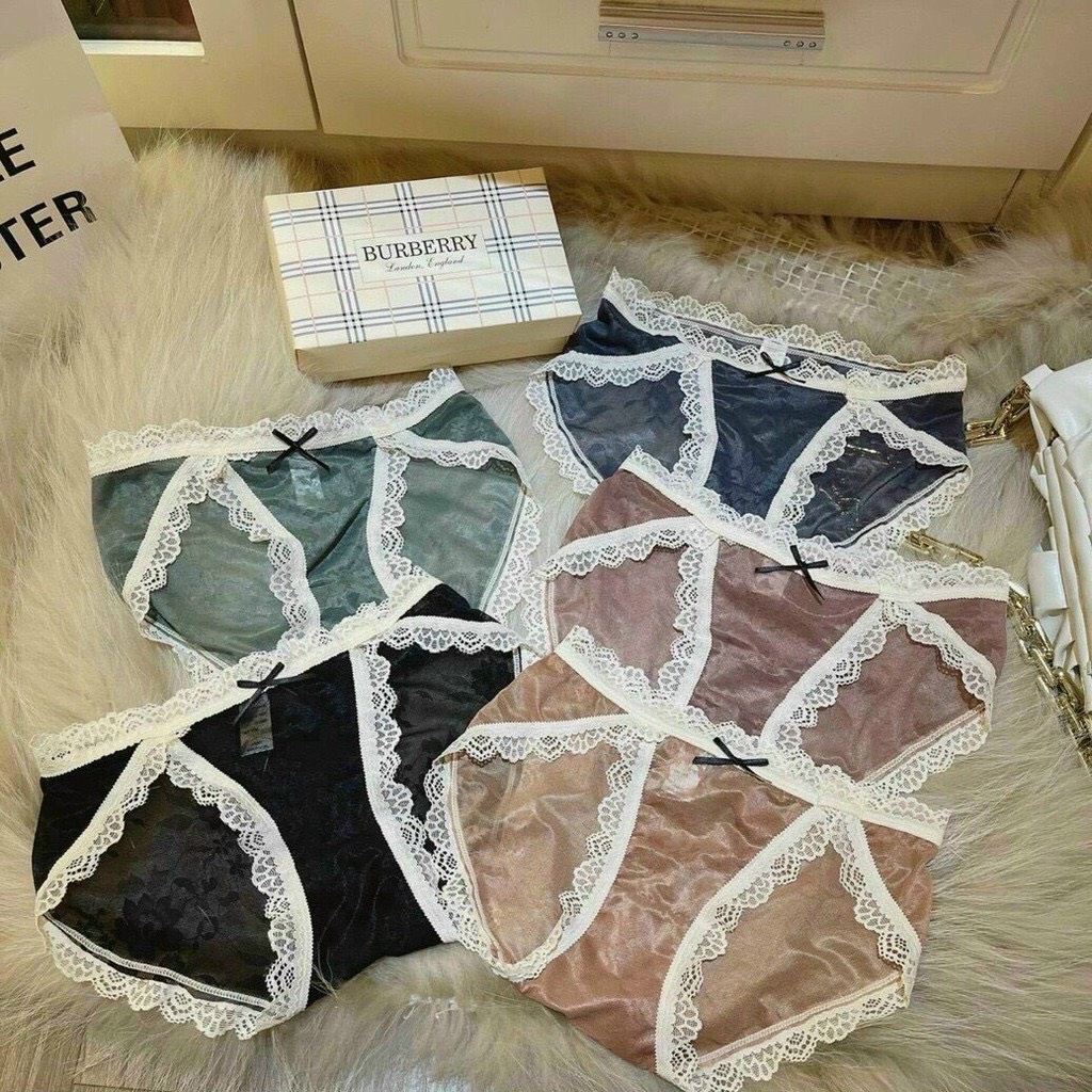 Quần chip Quần lót nữ REN LIHISU Sexy cuốn hút gợi cảm phối viền tầng có nơ xinh thu hút mọi ánh nhìn QL06 | BigBuy360 - bigbuy360.vn