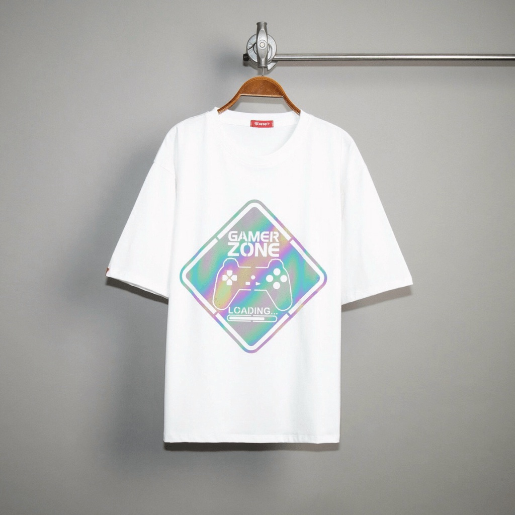 Áo thun phản quang Game zone 7 màu nam nữ Unisex vải cotton xịn dày co dãn hàng cao cấp PQ29
