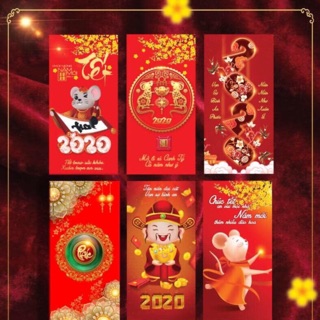 [ COMBO 20 BAO LÌ XÌ ] 2020 CANH TÝ ĐÁNG YÊU