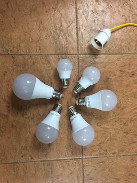 Bóng đèn led bulb 3W, 5W, 7W, 9W, 12W, 15W kín nước(chống nước) ánh sáng trắng, vàng