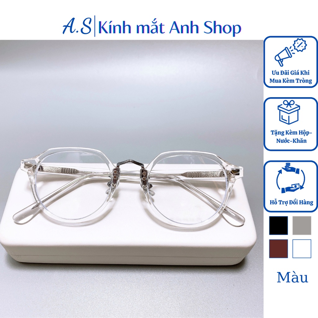 Kính tròn bé cao cấp thời trang nam nữ chất liệu nhựa dày dặn K9071