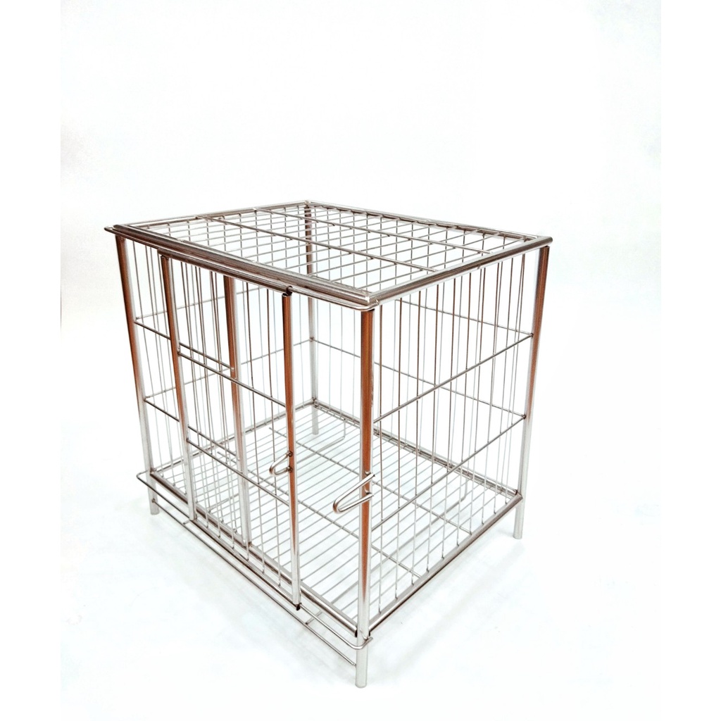 Lồng Chó Inox Mái Vuông