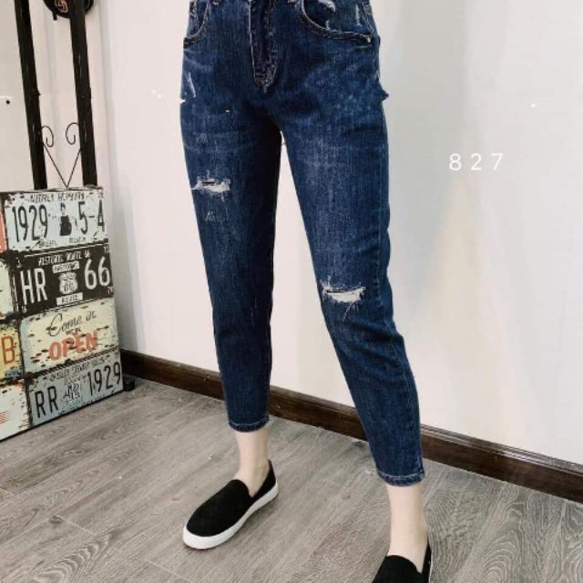 Quần bò đậm dáng baggy vanvan