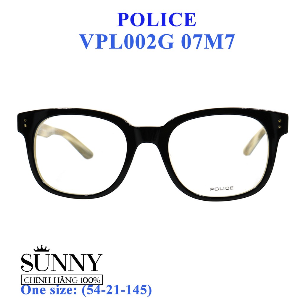 Gọng kính thời trang chính hãng nhiều màu Police VPL002G, thiết kế dễ đeo bảo vệ mắt