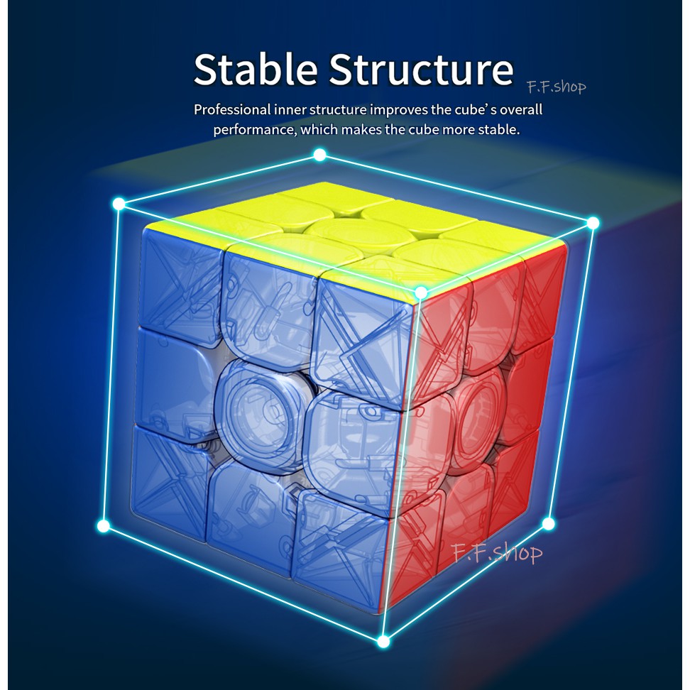 Moyu meilong magnetic Cube 2M 3M 4M 5M meilong 2x2 3x3 4x4 5x5 Magnets Cube Khối Rubik 2m 3m 4m 5m Meilong 2x2 3x3 4x4 5x5