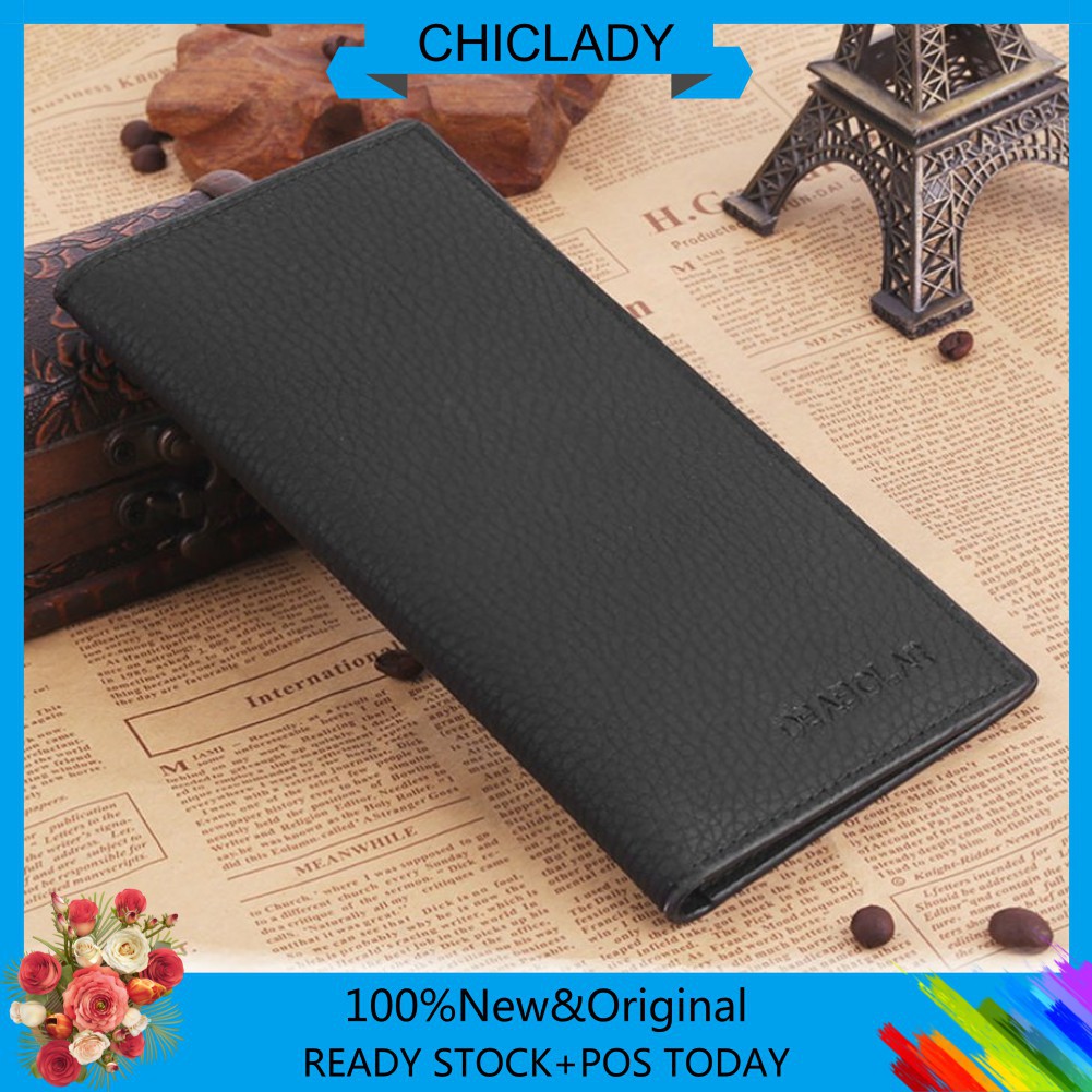 Ví da nam thiết kế dáng dài phong cách Hàn Quốc