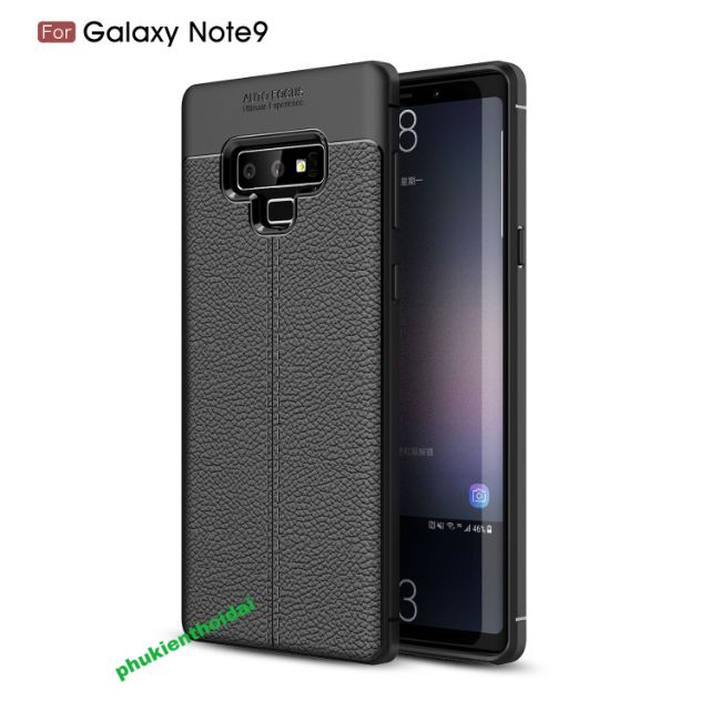 Ốp lưng Samsung Galaxy Note 9 chống sốc vân da chính hiệu Auto Focus siêu bền