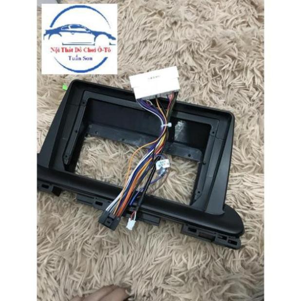 Mặt dưỡng, mặt nạ lắp màn hình android,dvd android cho xe KIA CERATO 2018-2019 9 inch có jack nguồn zin nhựa abs cứng