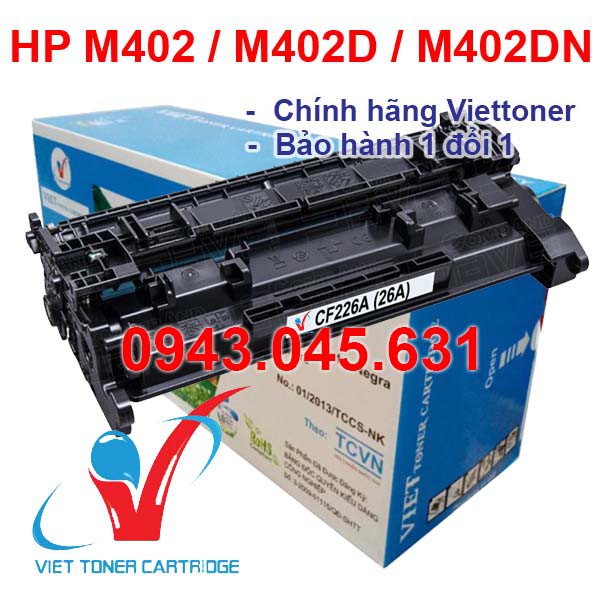 Hộp mực máy in HP Laserjet Pro m402 - m402d - m402dn - Cartridge CF226A - 26A Fullbox