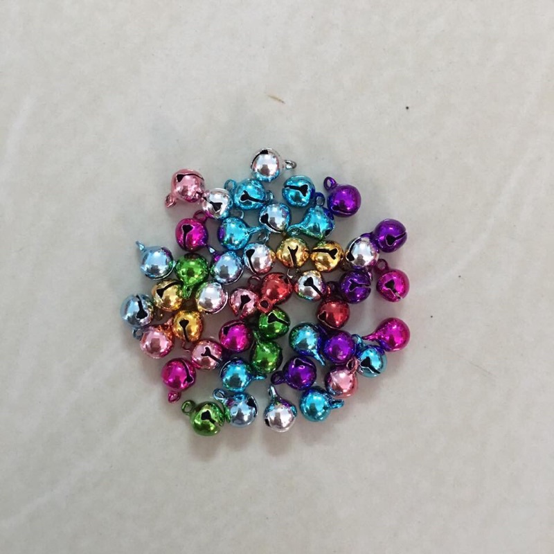 10 Chuông màu size 6mm và 8mm (Loại tròn, đẹp)