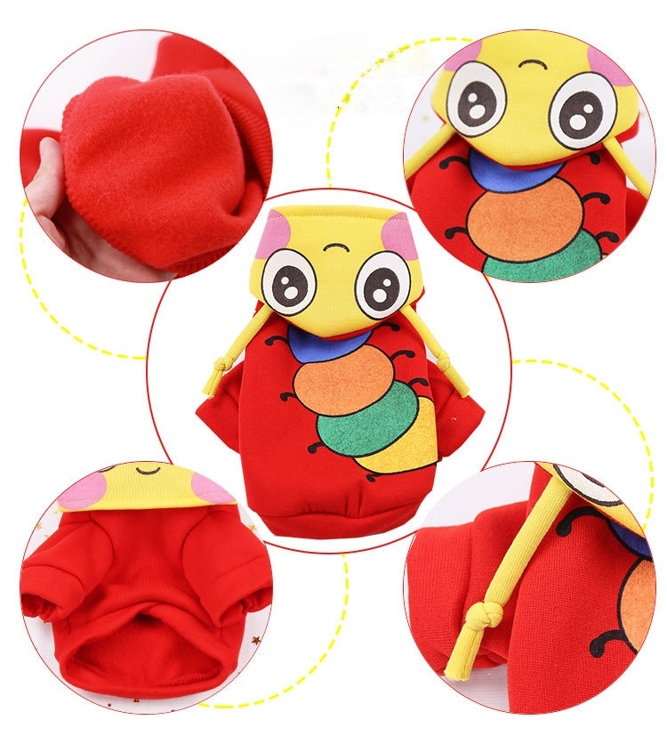 Hoạt Hình Áo sweater Có Mũ Trùm Xinh Xắn Dành Cho Cún Cưng