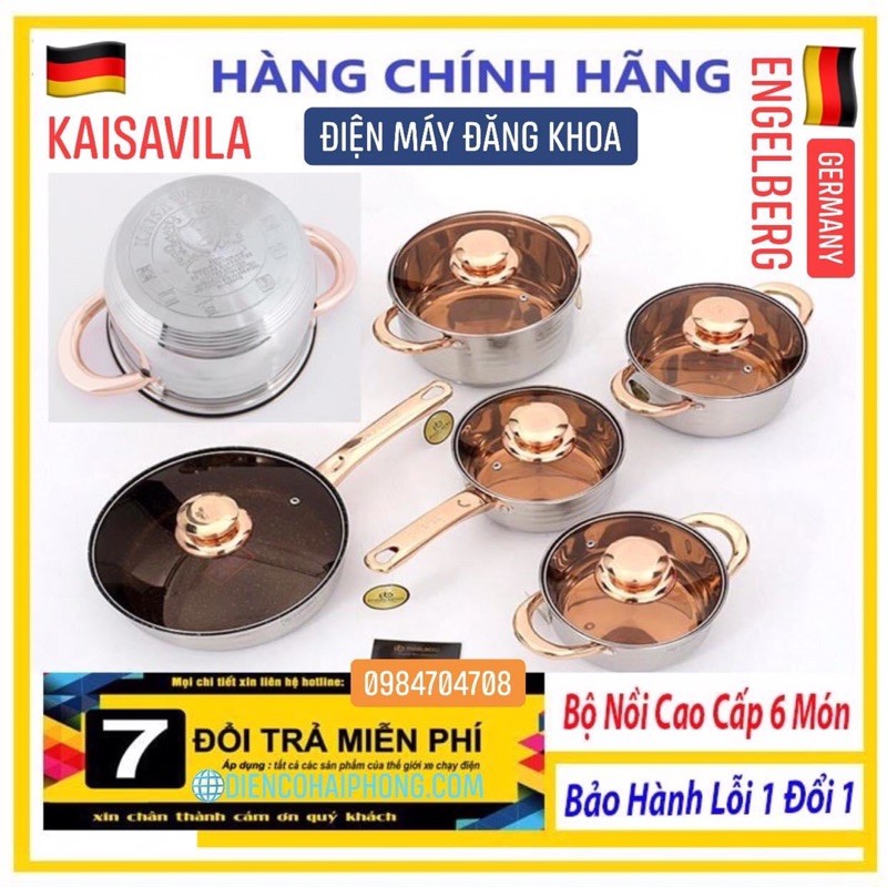 Bộ Nồi 6 Món KAISA VILLA Chính Hãng Nhập Khẩu Đức