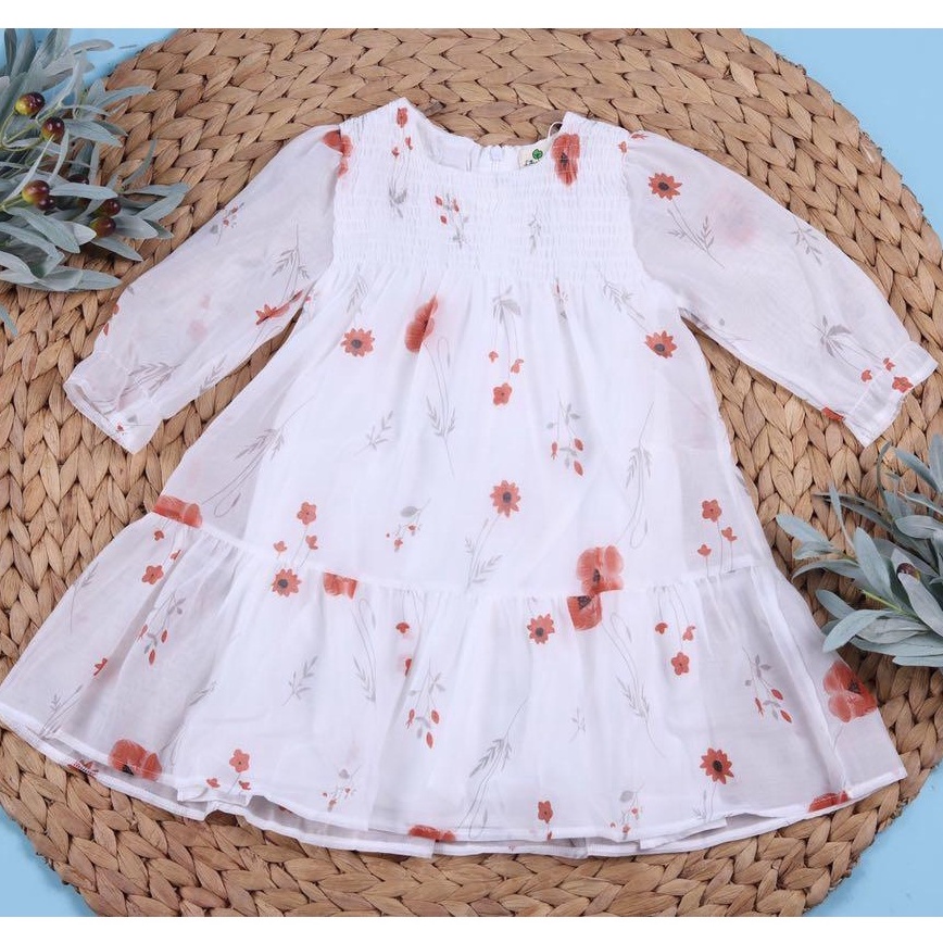 Váy hoa voan kính LITIBABY 2/7