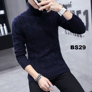 Áo len nam cổ lọ dày bs29