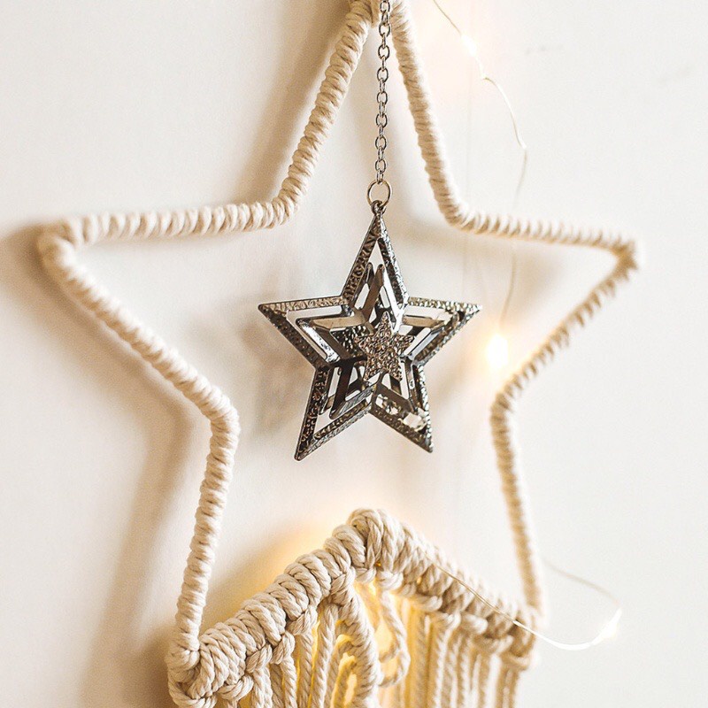 Vòng sắt hình ngôi sao làm Dreamcatcher