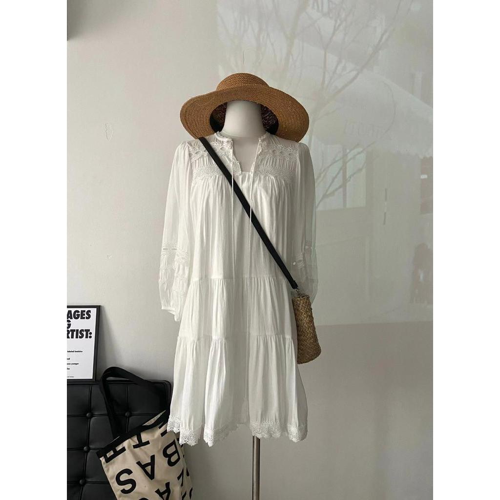 Đầm Chữ A Dài Tay Dáng Rộng Phong Cách Mùa Xuân Mới 62602