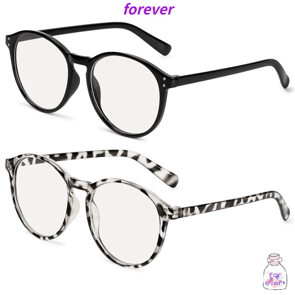 Kính mắt gọng tròn màu đen chống tia uv - 1.0 ~ - 4.0 phong cách vintage