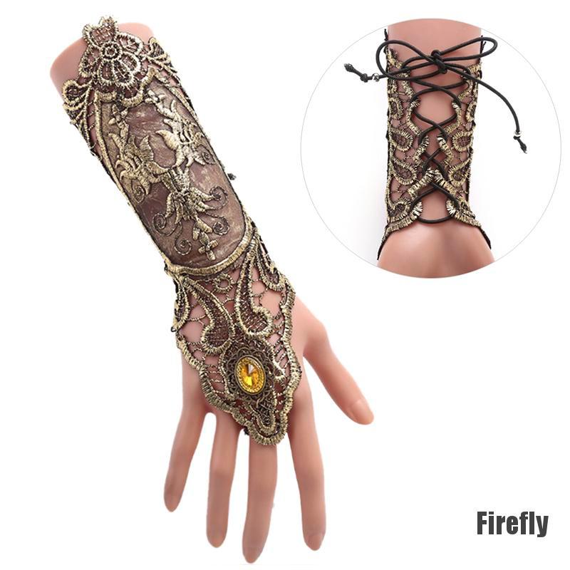 Giày Cao Gót Hở Ngón Phối Ren Phong Cách Gothic