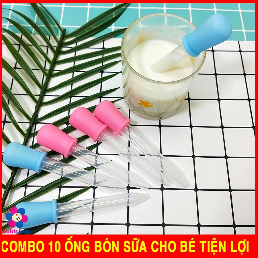 COMBO 10 Ống Bón Sữa Bón Thuốc Cho Bé Không Chịu Bú Bình An Toàn Chống Sặc - SP000760x10