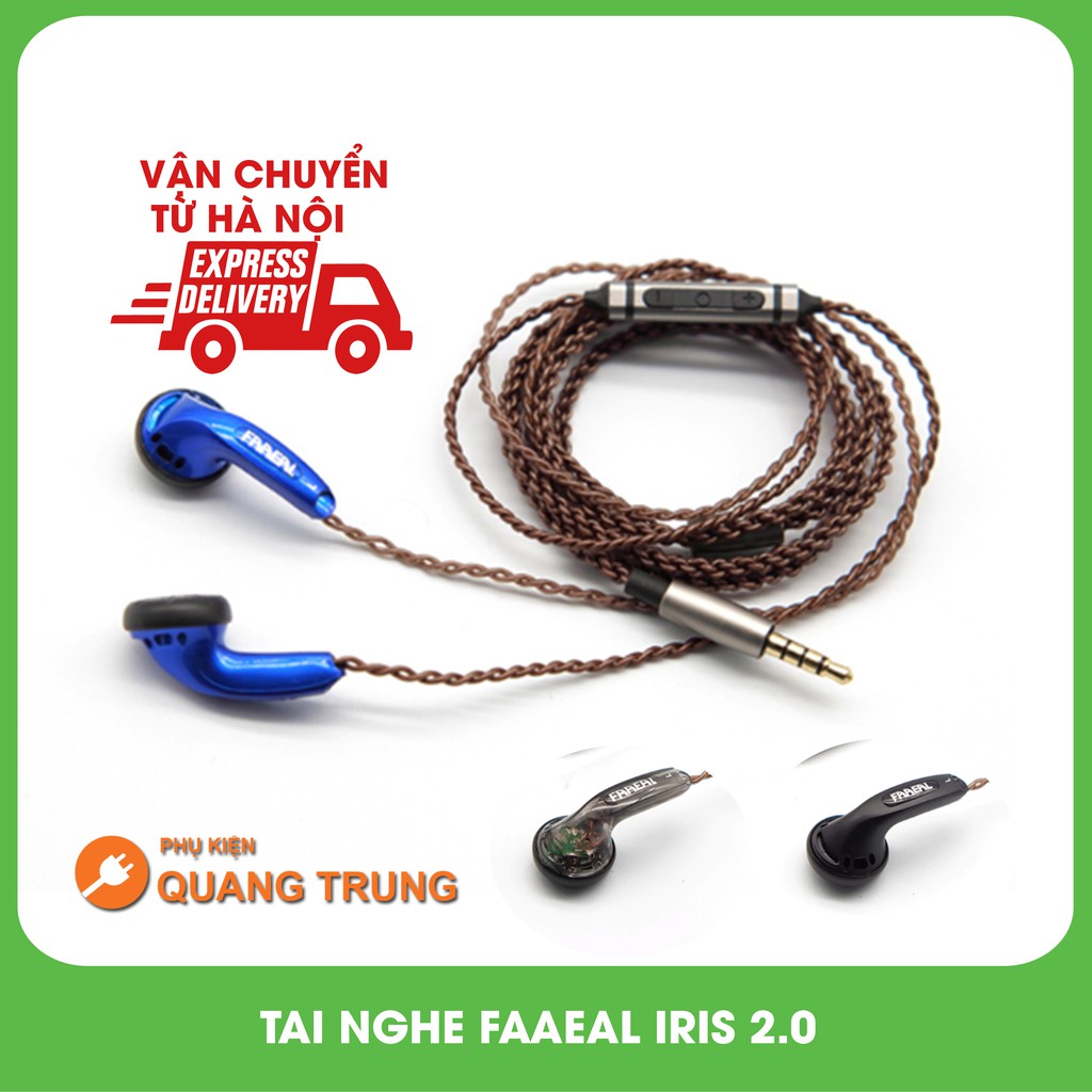 Tai nghe earbud Faaeal iris 2.0 ,nghe siêu hay,dây siêu đẹp