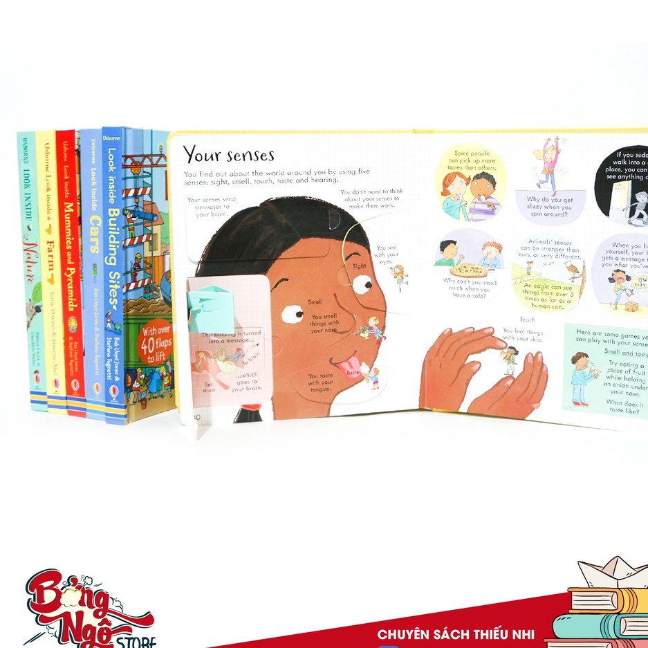 Sách lật mở Usborne Look Inside Your Body tìm hiểu cơ thể con người