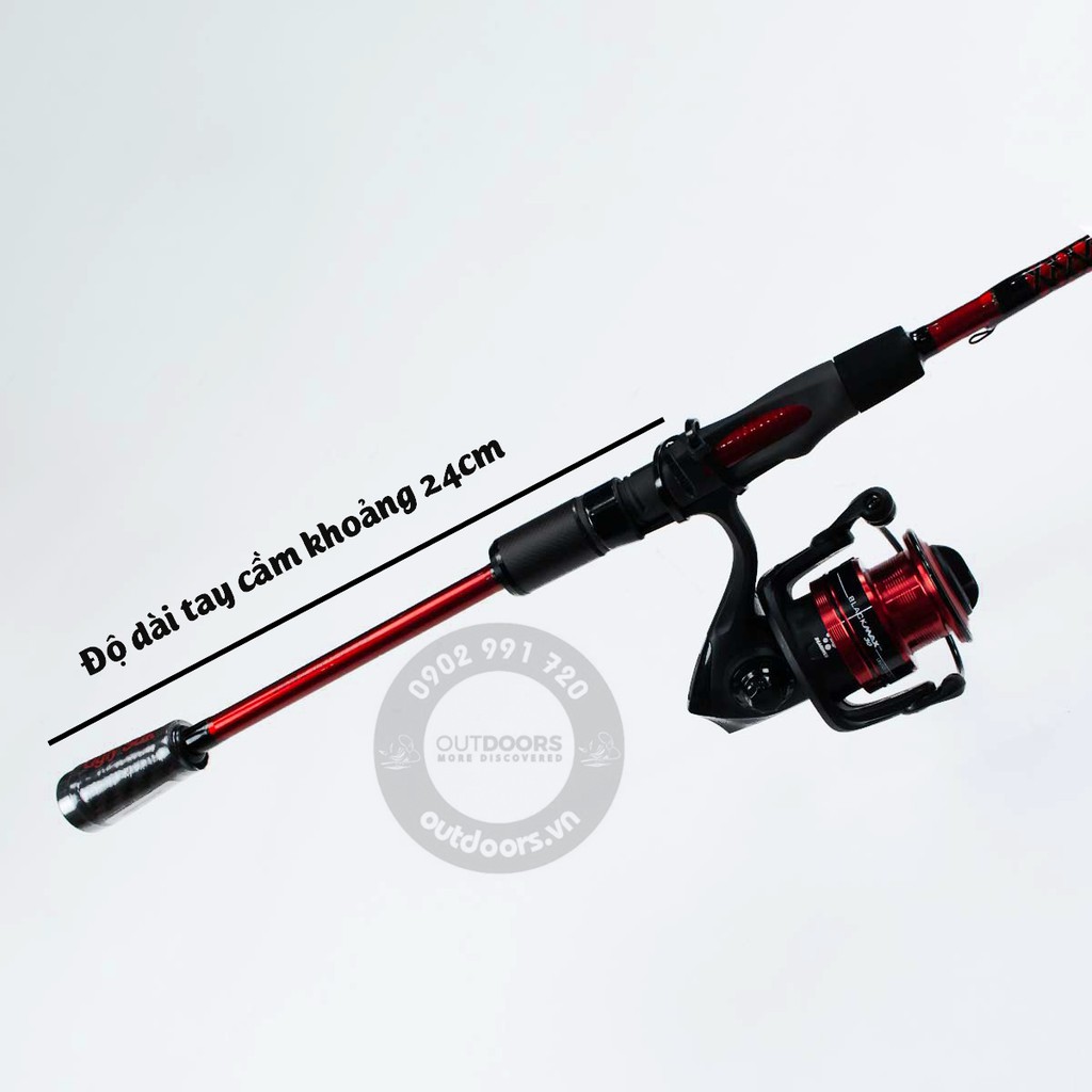 Combo cần đứng câu cá Ugly Stik Carbon 2m1 + máy Abu Black Max 3000 USCBSP702M/30CBO