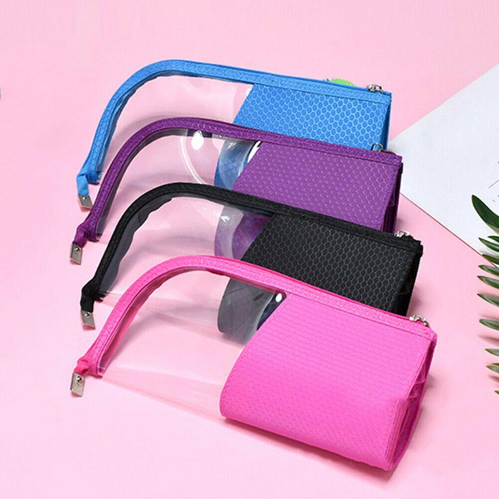 Túi Đựng Mỹ Phẩm Trong Suốt Hình Bán Nguyệt Chống Thấm Nước