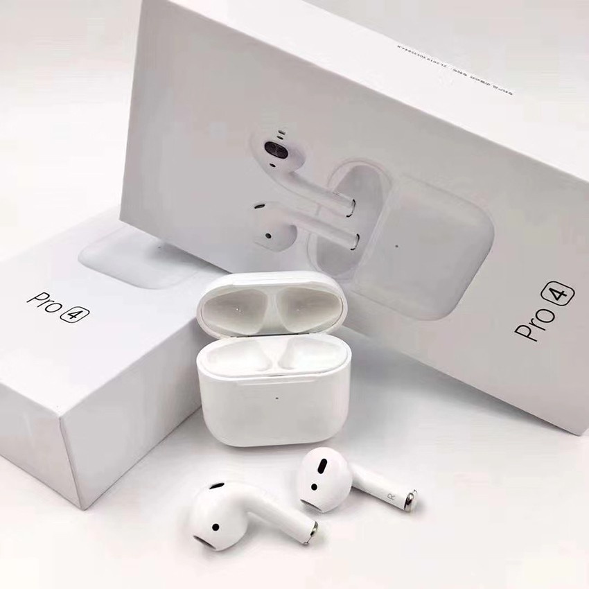 Tai nghe bluetooth 5.0 không dây pro4 mini nhỏ gọn, tiện lợi, full hộp, kèm thẻ, sạc