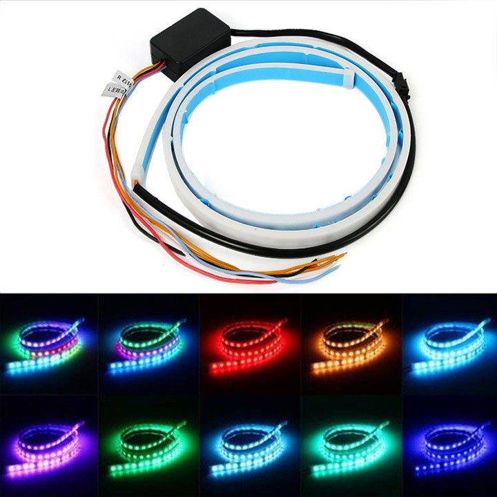 Dây Đèn Led Dán Cốp Sau Xe Ô Tô 12V-1.2M- kèm video