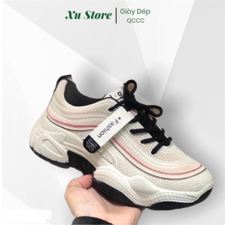 Giày thể thao viền kẻ phối màu trẻ trung .hàng đẹp , ảnh chụp thật