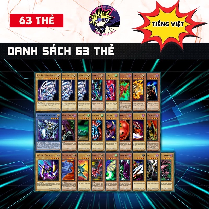Bài in Yugioh ] Bộ Bài Seto Kaiba Tiếng Việt.