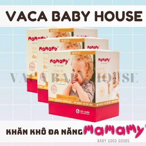 Khăn vải không dệt đa năng [CHÍNH HÃNG] Mamamy 180 tờ