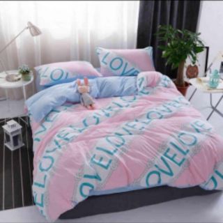 Bộ chăn ga gối cotton đũi