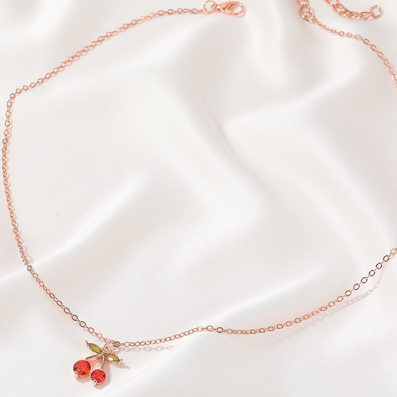 Dây chuyền mặt trái cherry ngọt ngào cá tính